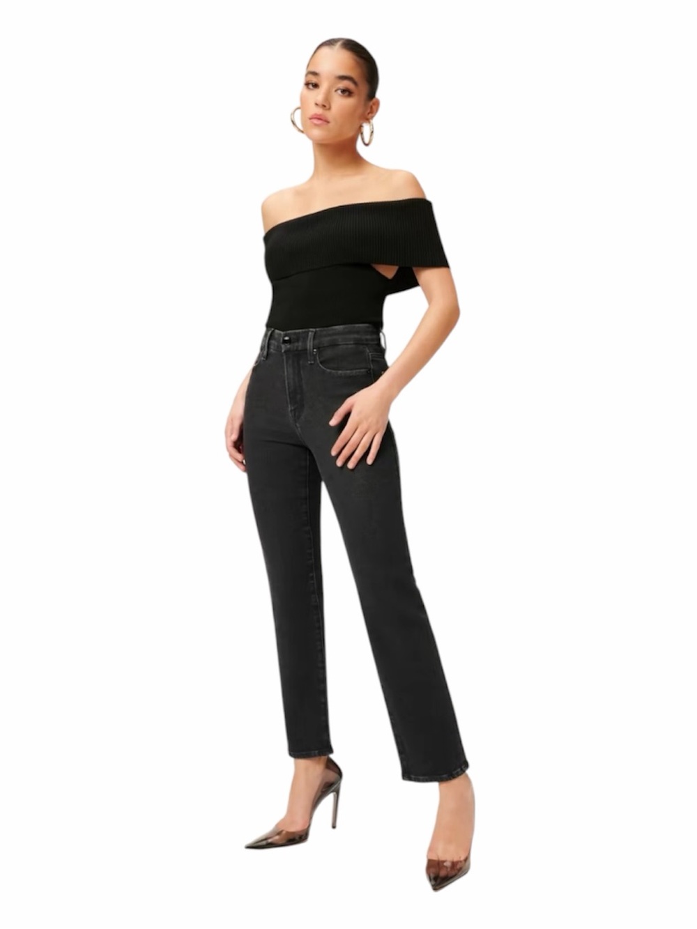 • Good American • Good Legs Straight Jeans